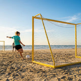 Beach soccer goal with reinforced aluminium frame - product detail