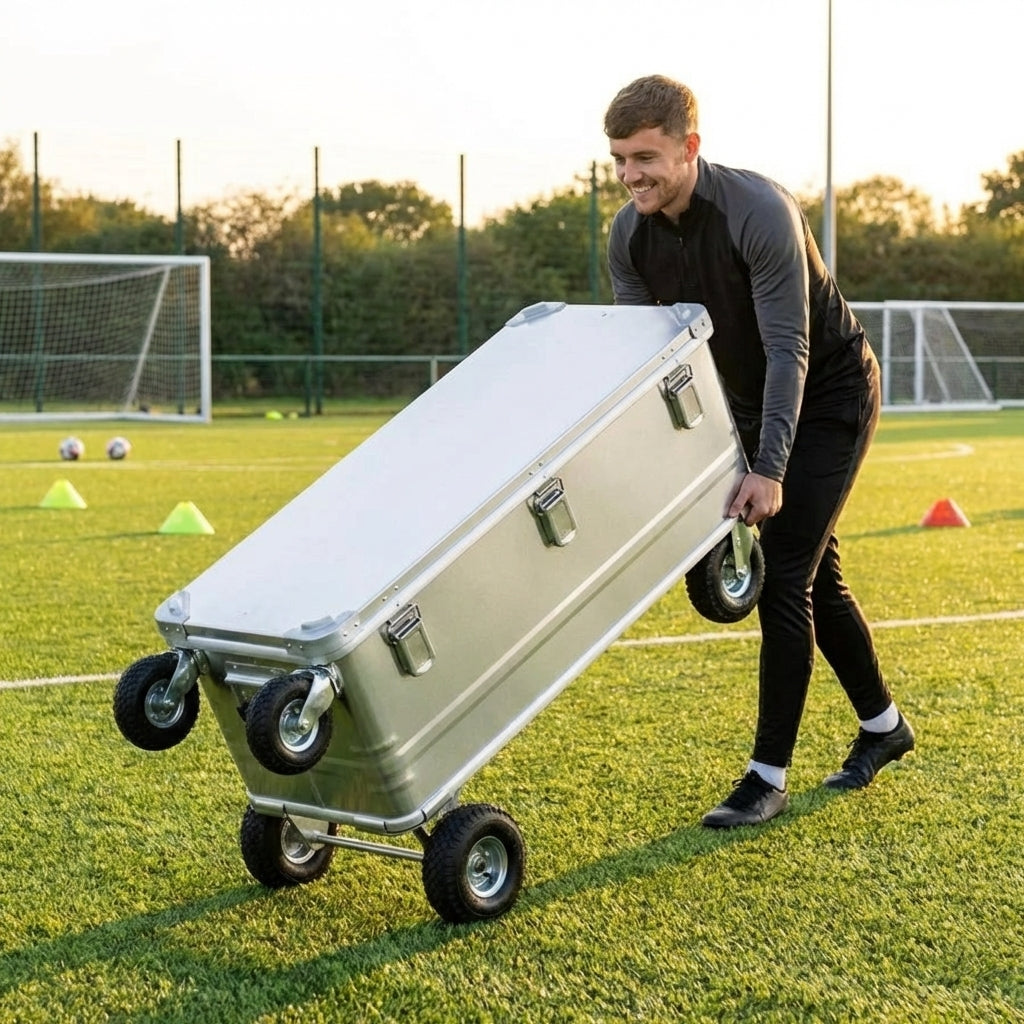 Clip-On Castor Wheels for Aluminium Storage Box - product detail