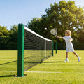 Mini tennis posts in Wimbledon Green made of steel for junior courts - product detail
