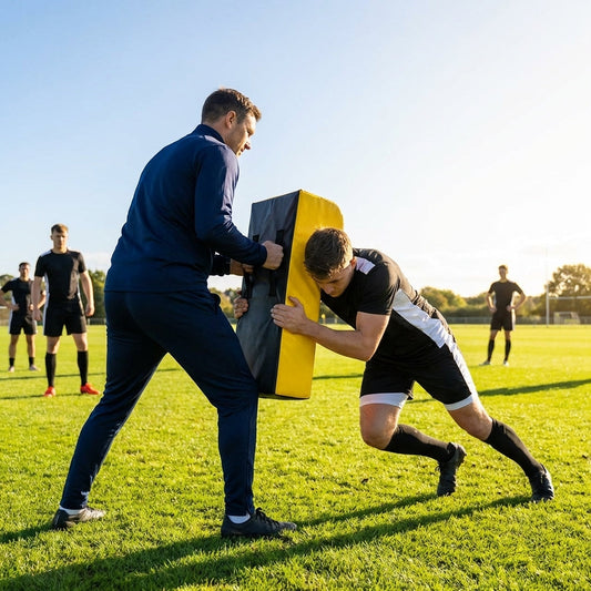 AFL Tackle Shield with yellow 600GSM PVC for sports training