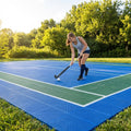 Modular hockey pitch tiles available in various colours