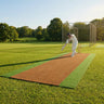 Cricket Matting – 4m Brown/Green – HDPE Tufted – Indoor/Outdoor