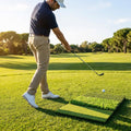 Tri Turf Golf Hitting Mat with distinctive grass surfaces and rubber base - product detail
