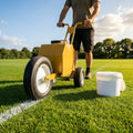 Wheel Transfer Line Marker for sports pitches in yellow steel - product detail