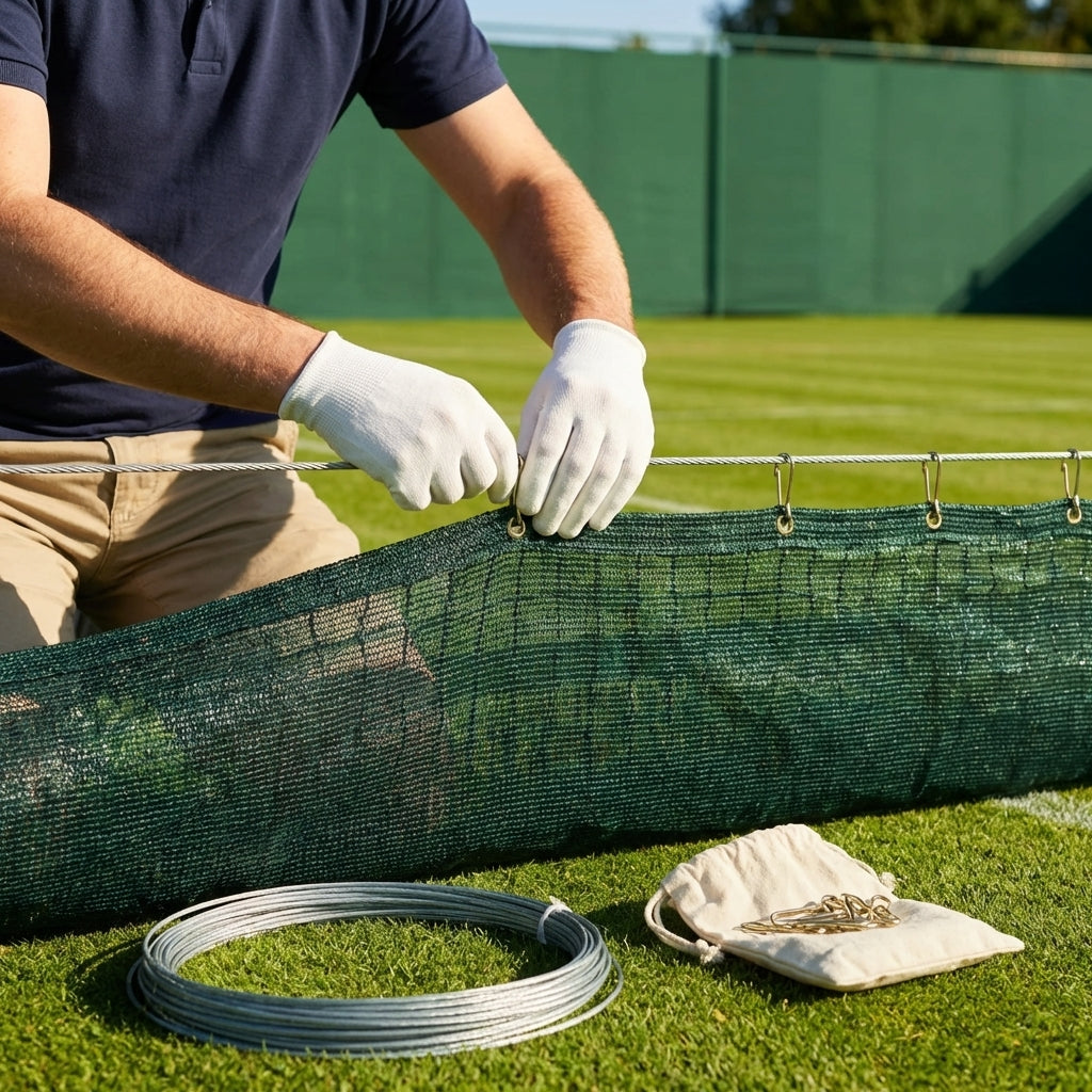Zinc-plated spring clips for tennis nets