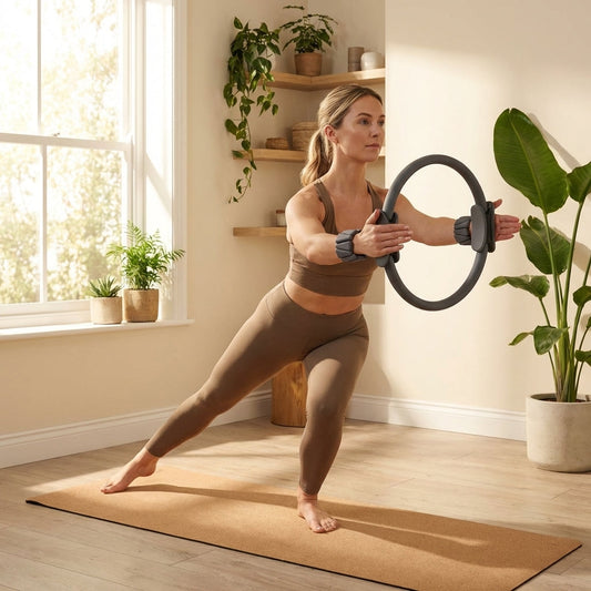 Yoga Silicone Training Bundle with Pilates Ring and Weights