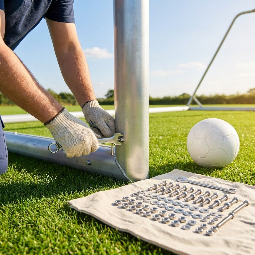 Replacement nuts and bolts for football goals in various sizes
