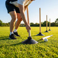 Set of 4 durable black rubber rounders bases - product detail