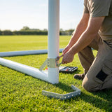 Durable aluminium corner bracket for football goals