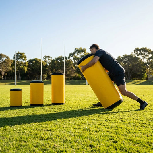 Yellow AFL tackle bag with 600GSM PVC for training - product detail