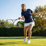 Women's Tennis Shirt made from lightweight polyester, available in 5 sizes