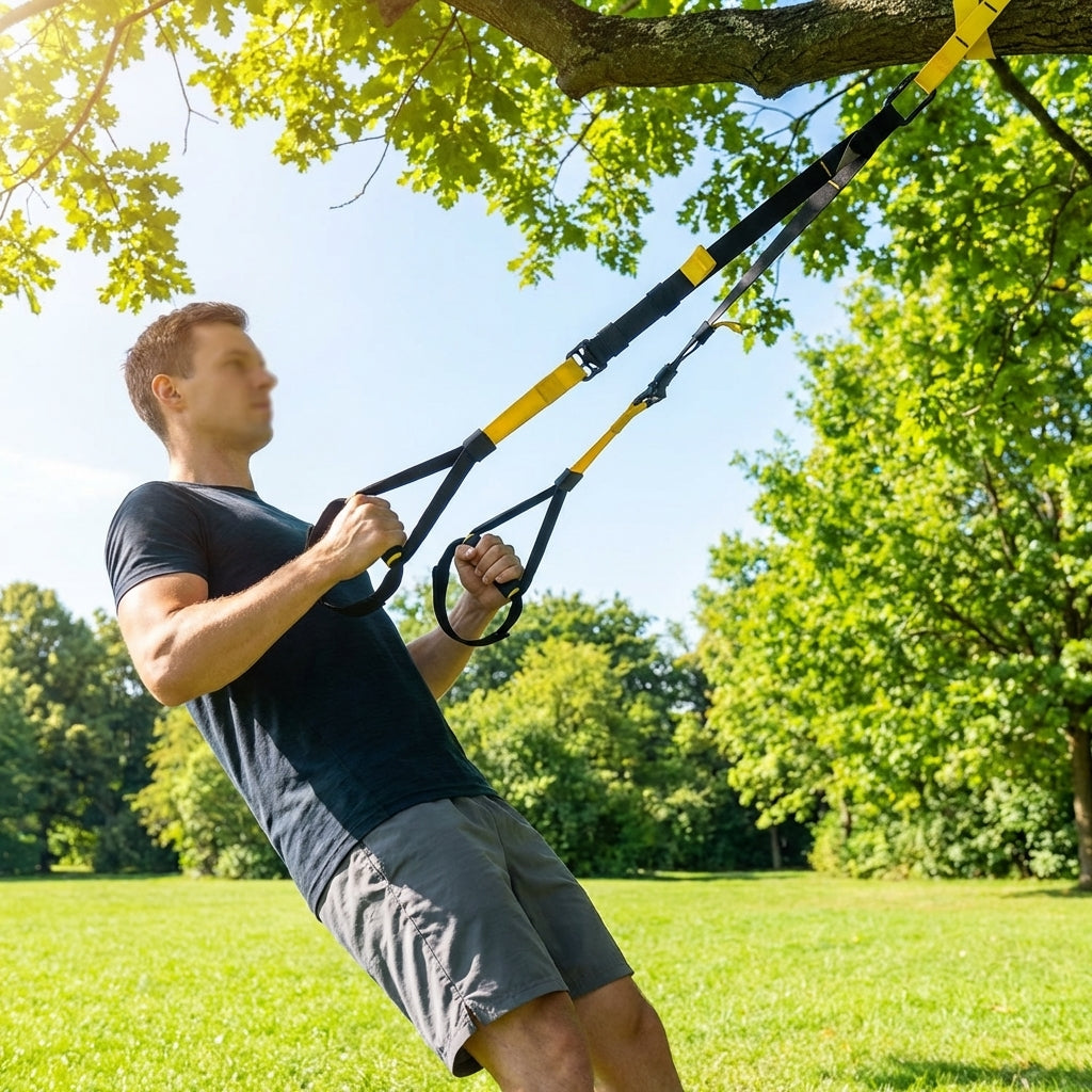 Suspension Training Straps for Home and Gym Use