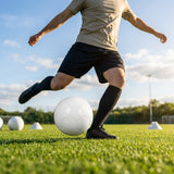 Futsal football with durable outer layer suitable for indoor and outdoor use