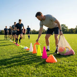Rugby training marker cones in vibrant colours - product detail