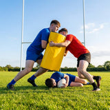 Rugby wrap around shields in yellow and black for training drills - product detail