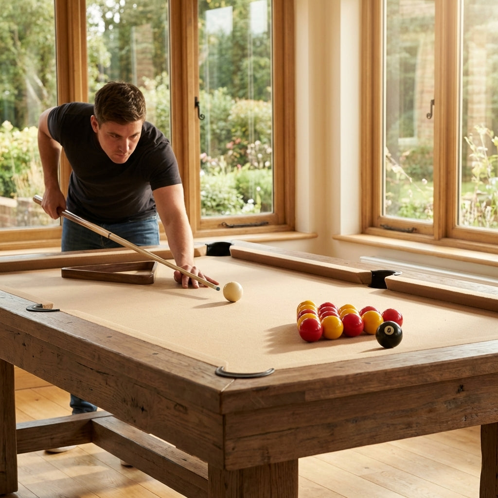 Set of high-grade resin pool balls with classic design