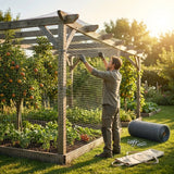 28mm bird netting in black for gardens and industrial use - product detail