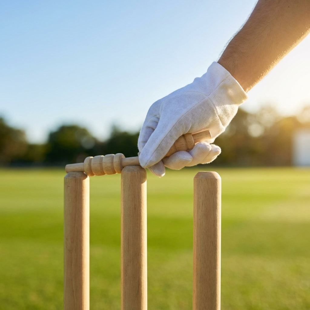 Wooden cricket bails for club and pro use, made from hardwood and ash wood