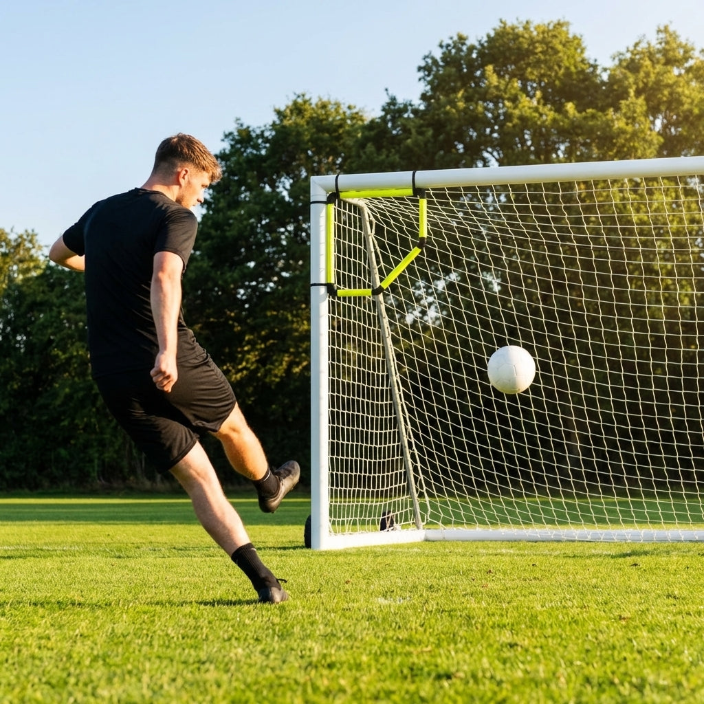 Football Goal Corner Target made of fluorescent yellow PVC