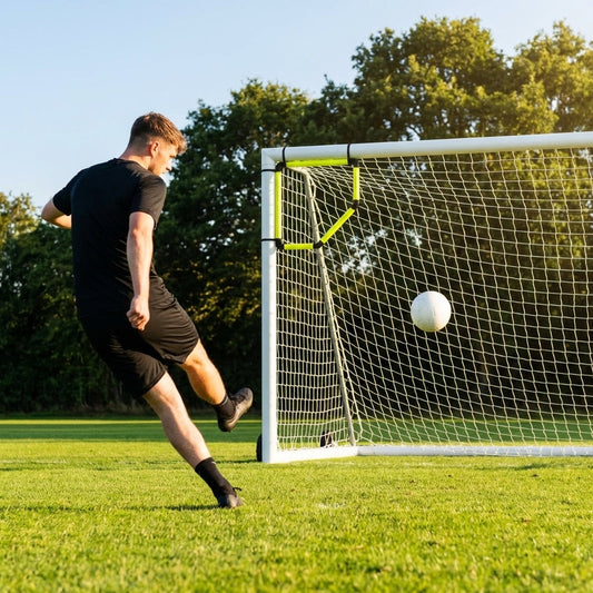 Football Goal Corner Target made of fluorescent yellow PVC