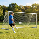 16 x 7ft Aluminium Freestanding Football Goal for Youth Matches