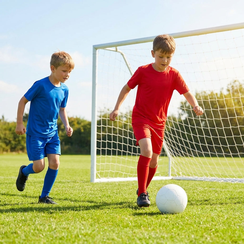 Kids' Football Kits for Ages 5-14, Lightweight Polyester