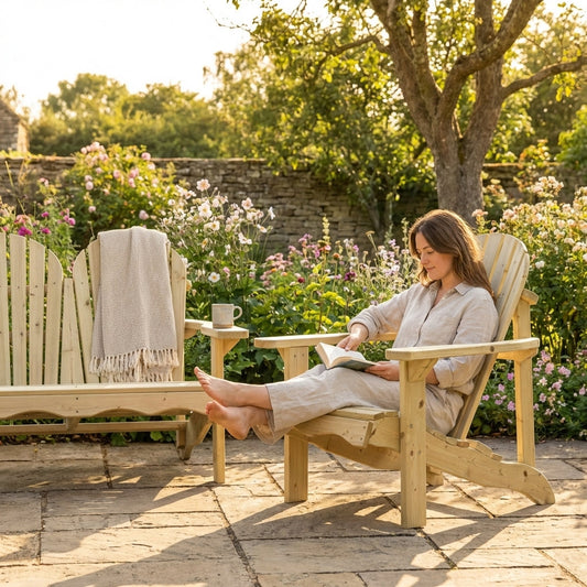 Wooden relax chair for outdoor garden use - product detail