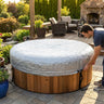 Hot Tub Thermal Cover – Grey – Double PE Insulation – Energy Saving
