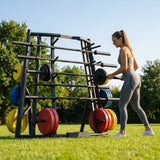 Reinforced steel barbell rack for gym and home use - product detail
