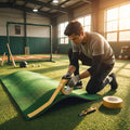 Double sided tape for securing baseball mats with heavy duty adhesive