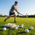Hurling Match Balls in White and Fluro Yellow with Durable PU Core