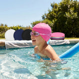 Kids' silicone swimming caps in a variety of colours for pool use - product detail