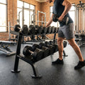 Heavy duty steel dumbbell rack for gym use - product detail