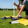 Gaelic Football Corner Flag Set – White – PVC & Rubber – AstroTurf Use
