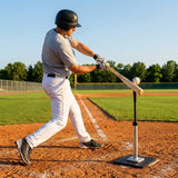 Baseball batting tee with adjustable height and durable rubber base - product detail