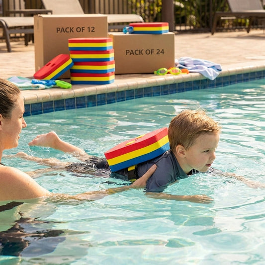 Kids' swimming back float with adjustable buoyancy - product detail