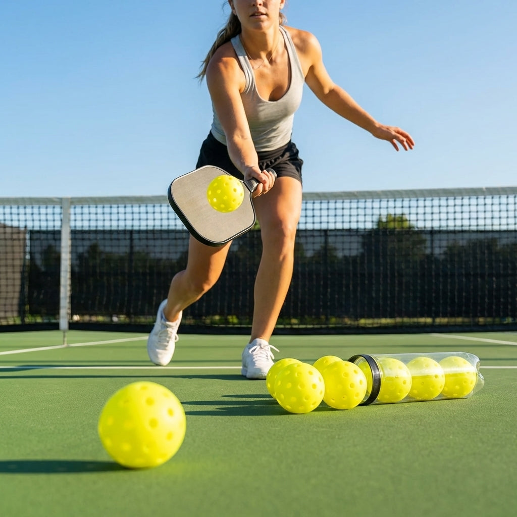 Yellow Outdoor Pickleballs for Competitive Play
