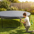 Black durable PE trampoline cover for garden protection