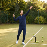 Men's Quarter Zip Tracksuit in Polyester for Indoor and Outdoor Use