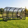 Aluminium Smoking Shelter – Black – Reinforced Aluminium – Outdoor Use