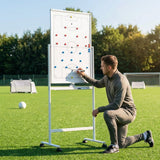 Double-sided aluminium coaching board for football training