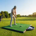 Golf Hitting Mat with Artificial Turf and EVA Foam Base