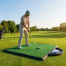 Golf Hitting Mat – 5ft x 5ft – Artificial Turf & EVA Foam – Indoor/Outdoor Practice