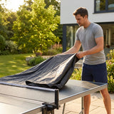 Black table tennis cover made from 210D polyester for indoor and outdoor use - product detail