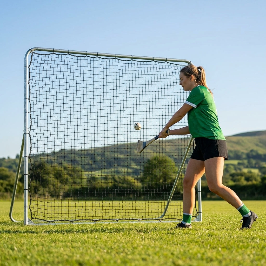 GAA Rebounder Net with galvanised steel frame