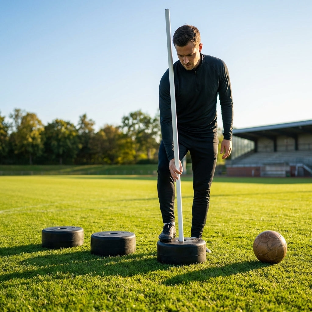 Rubber Pole Base Pack 1.5Kg for Training Use