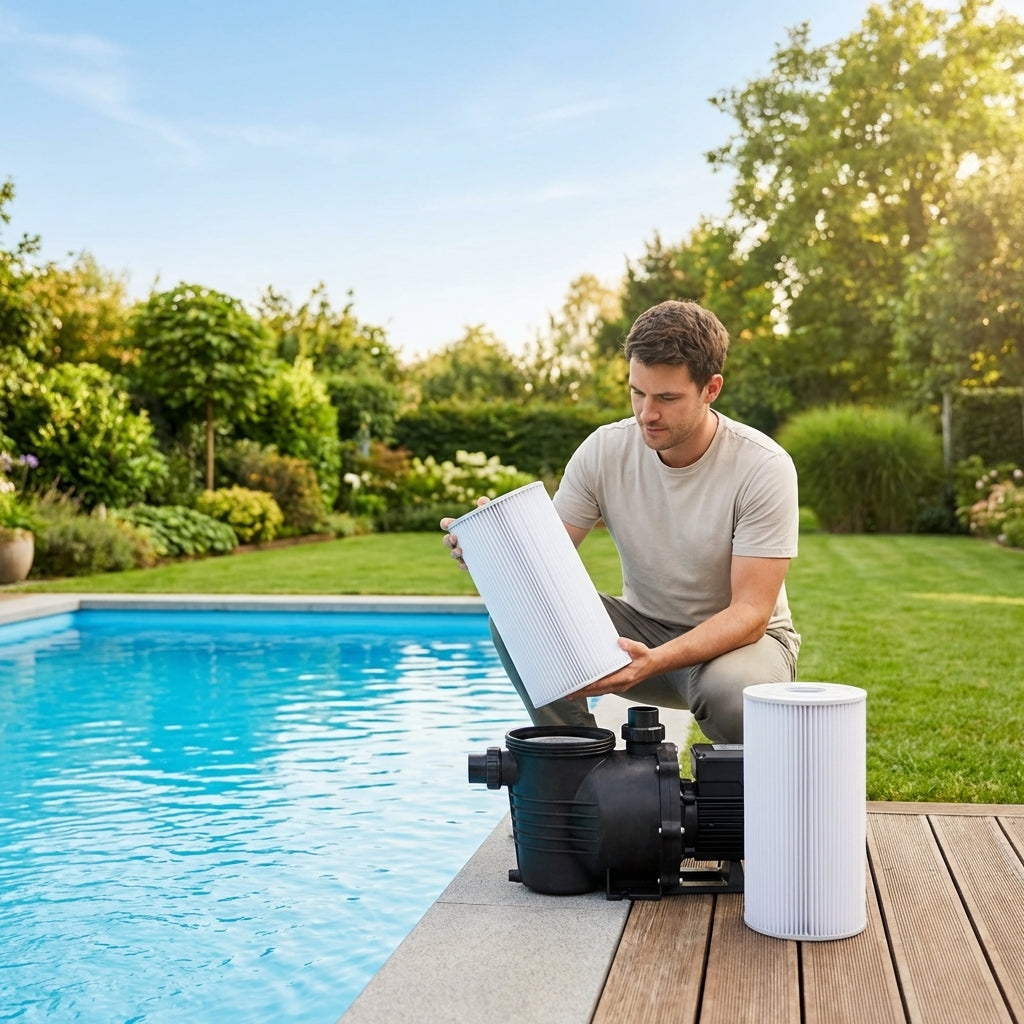 Durable pool filter cartridges for clean pool water
