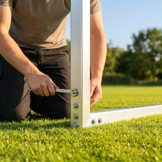 Nuts and bolts pack for freestanding goals assembly