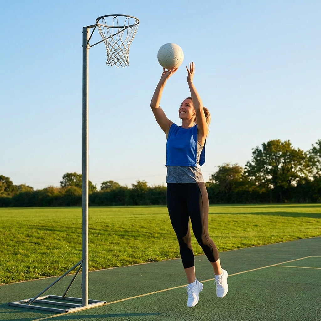 All Weather Training Netball with Synthetic Latex Bladder
