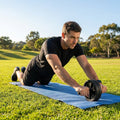 Ab exercise wheel with EVA foam handles and rubber wheel